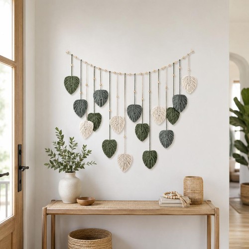 Boho macrame tapestry home - macrame,