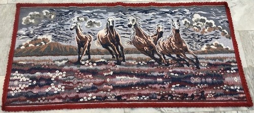 3x5 vintage french horse - french,