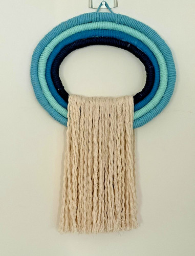Handmade macrame rainbow wall - handmade,