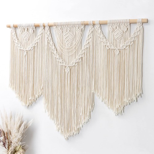 Large boho macrame wall - macrame,