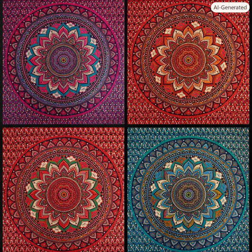 Indian tapestry wall - tapestry, hanging