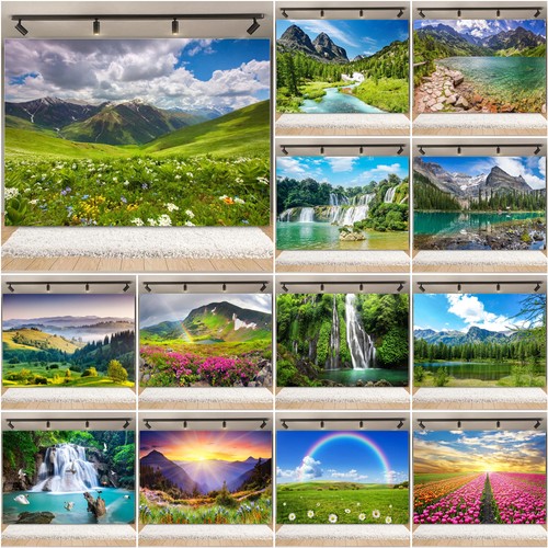 Large waterfall forest - 3d,