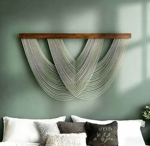 Large macrame wall hanging - wall,