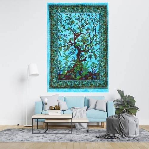 Blue tie dye tree - tie, of