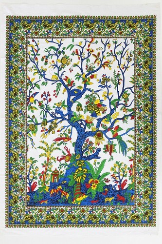 White blue tree life - of,