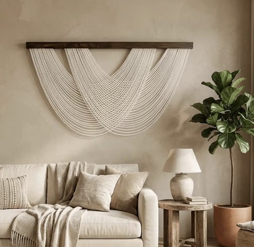 Large macrame wall hanging - large,