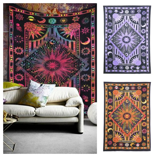 Large sun moon wall hanging - sun,