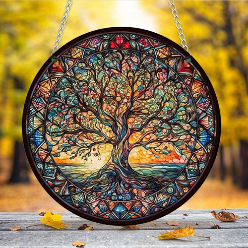 Colourful tree life hanging - colourful,