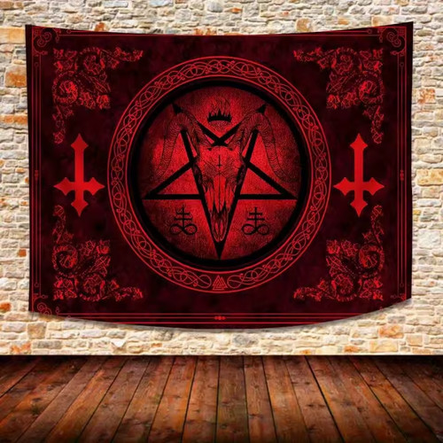 Satanic tapestry wall art - wall,