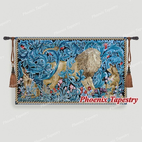 William morris lion tapestry - william,